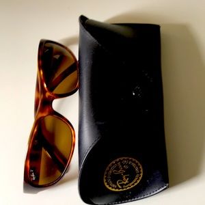 RayBan 100% UV Prtection sunglasses with the case